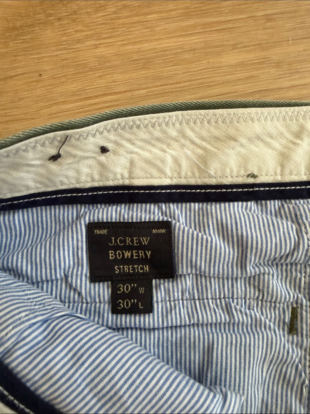 JCREW Men’s Olive Chino Pants - Picture 2 of 2